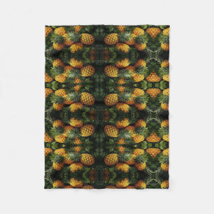 ADOM Tropisches Ananas-Muster-Decke Fleecedecke