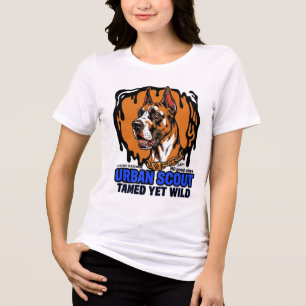 ADOM Urban Scout Gezähmter aber Wilder Hund Tri-Blend Shirt