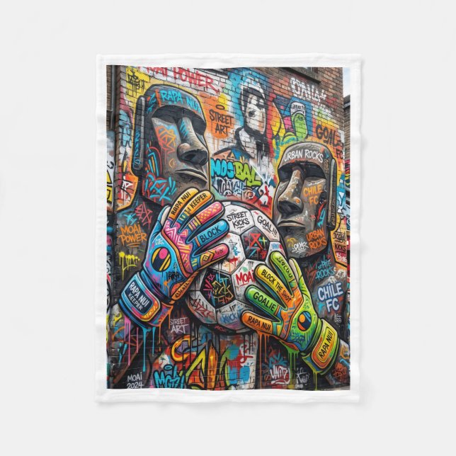 ADOM Urban Street Art Graffiti-Decke Fleecedecke (Vorderseite)