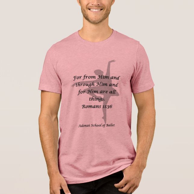 Adonai T - Shirt Rom 11:36 (Vorderseite)