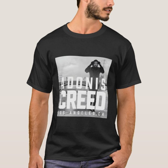 Adonis Creative La Black and White Fotografy T-Shirt (Vorderseite)