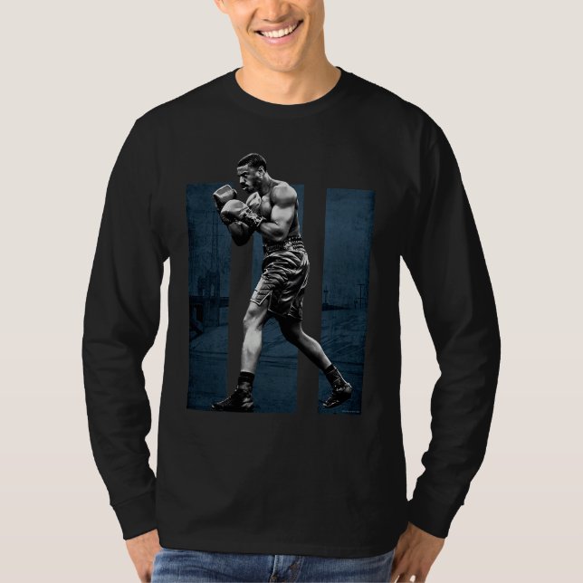 Adonis Creed pose faced left on III blue T-Shirt (Vorderseite)