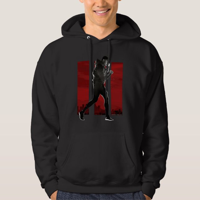 Adonis Creed pose faced right on III red Hoodie (Vorderseite)