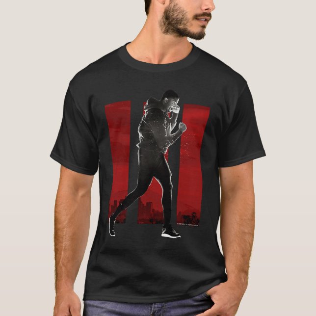 Adonis Creed pose faced right on III red T-Shirt (Vorderseite)