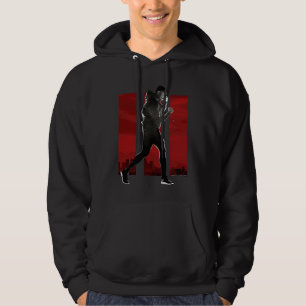 Adonis Creed Pose nach rechts auf III rot Hoodie
