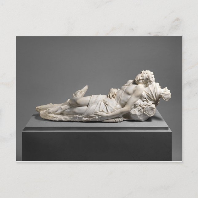 Adonis-Skulptur Postkarte (Vorderseite)