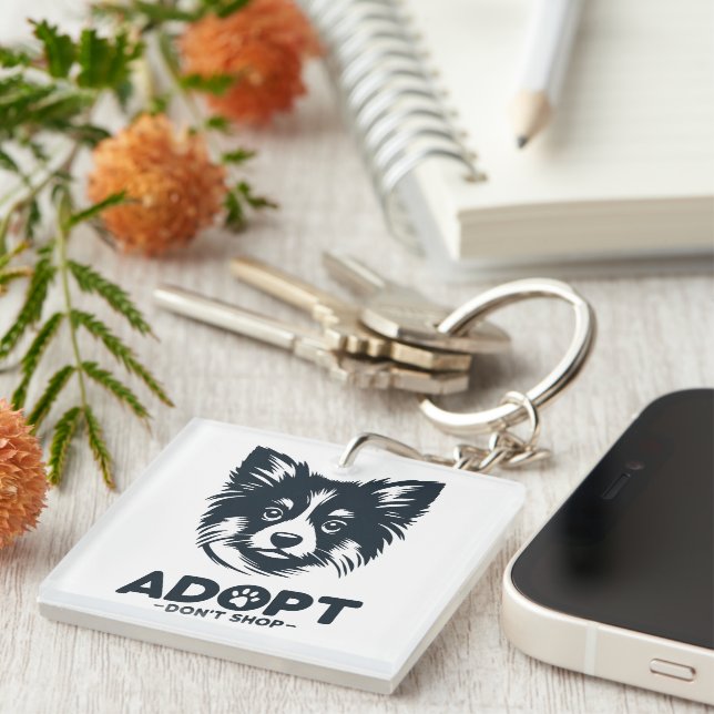Adopt don't shop 3 schlüsselanhänger (Vorderseite rechts)