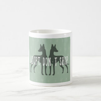„Adopt, don't, shop“ mug Tasse