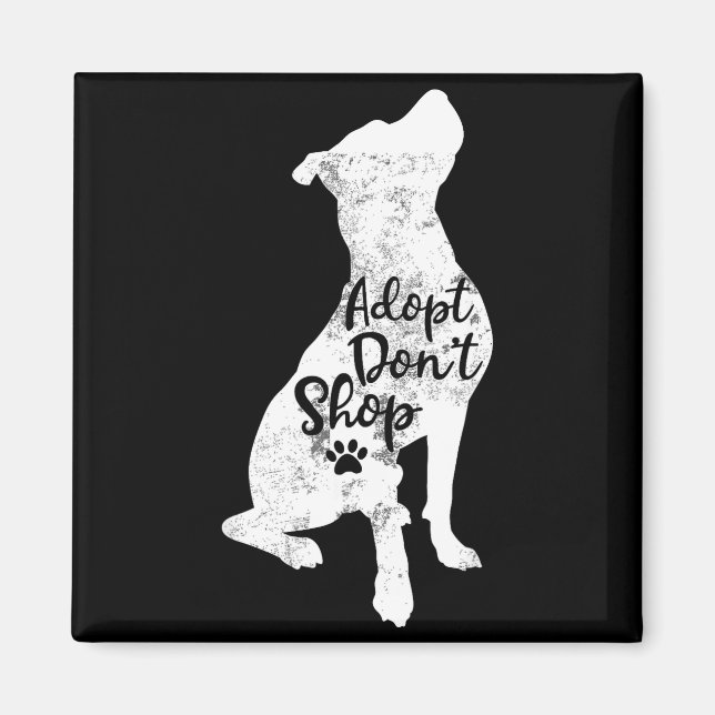 Adopt Don't Shop Rescue Tbull Dog Breed T Bull Mom Magnet (Vorne)