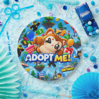 Adopt Mich Cool Roblox Charakter Gamer Art Pappteller
