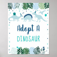 Adoptier A Dinosaur Geburtstag Zeichen Dinosaur Ge