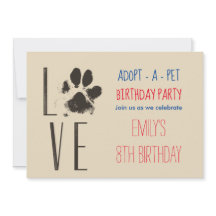 Adoptier-A-Pet Birthday Party Paw Print