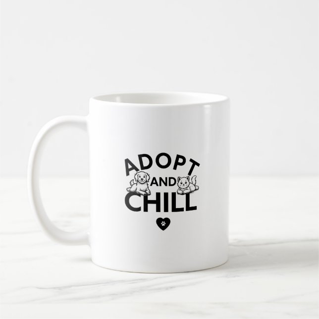 Adoptier and Chill - Women's T - Shirt™ Kaffeetasse (Links)