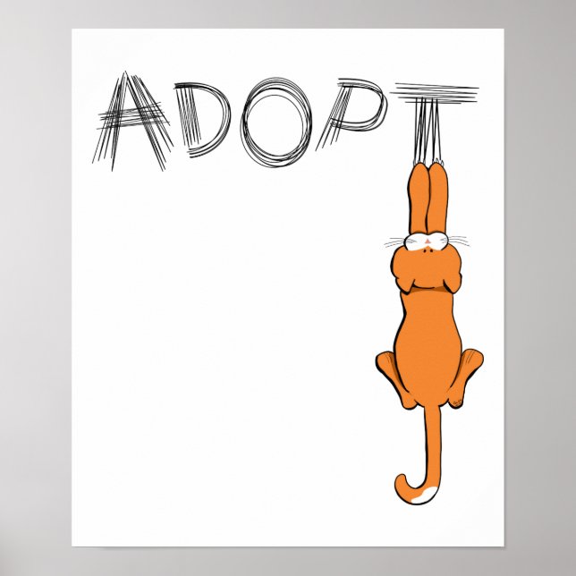 Adoptier Cats Rusty™ Pet-Adoption Poster (Vorne)