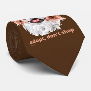 ADOPTIER, DON T SHOP (Japanisch Spanisch) niedlich Krawatte