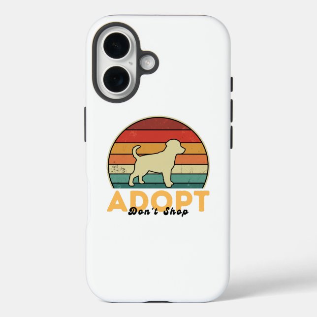 Adoptier Don't Shop - Bewachung des Hauses Case-Mate iPhone Hülle (Rückseite)