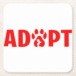 Adoptier Dont Shop - Havanese Rechteckiger Pappuntersetzer
