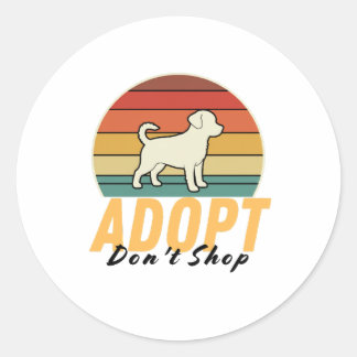 Adoptier Don't Shop - Shelter Pet Aufkleber