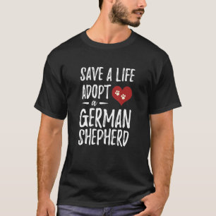 Adoptier einer deutschen Schäferrettungshunde-Mama T-Shirt