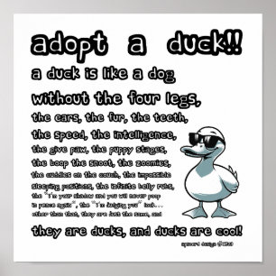 Adoptier einer Ente Poster