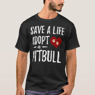Adoptier einer Pitbull Funny Rescue Hund Mama T-Shirt