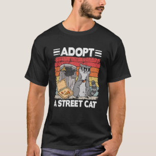 Adoptier einer Street Cat Trash Can Garbage Panda T-Shirt