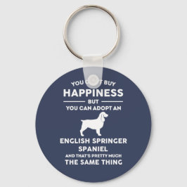 Adoptier eines englischen Springer Spaniel Glück Schlüsselanhänger