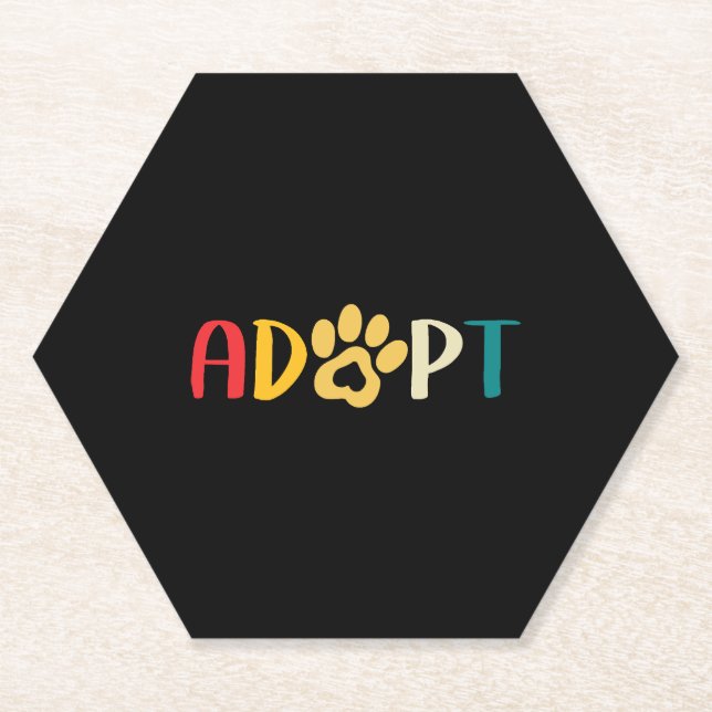 Adoptier eines Hundes oder einer Katze - Rettung e Untersetzer (Vorderseite)