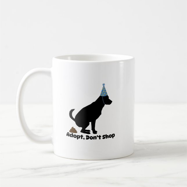 Adoptier eines Pet-Tages | Tasse der Rettungsunter (Links)
