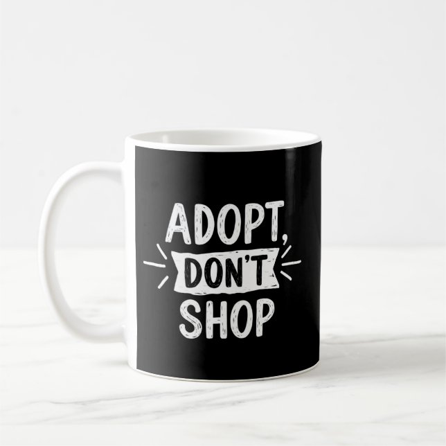 Adoptier eines Pet-Tages | Tasse der Rettungsunter (Links)