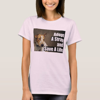 Adoptier eines strammen T - Shirt (vorne)
