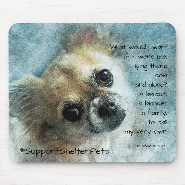 Adoptier eines Unterhemmers - Chihuahua Mousepad (Vorne)