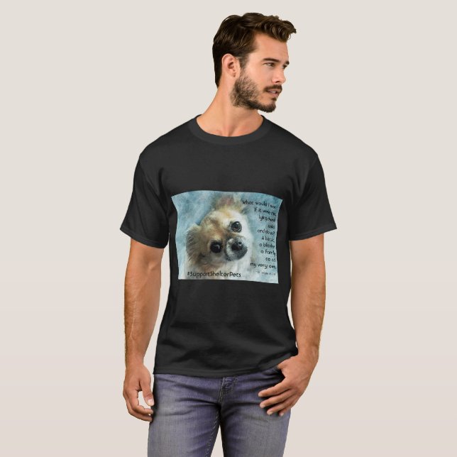 Adoptier eines Unterhemmers - Chihuahua T-Shirt (Vorne ganz)