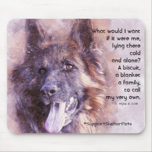 Adoptier eines Unterhemmers - Deutscher Hirte Mousepad