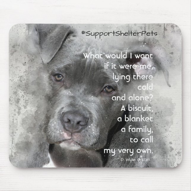 Adoptier eines Unterhemmers - Grubenbull Mousepad (Vorne)
