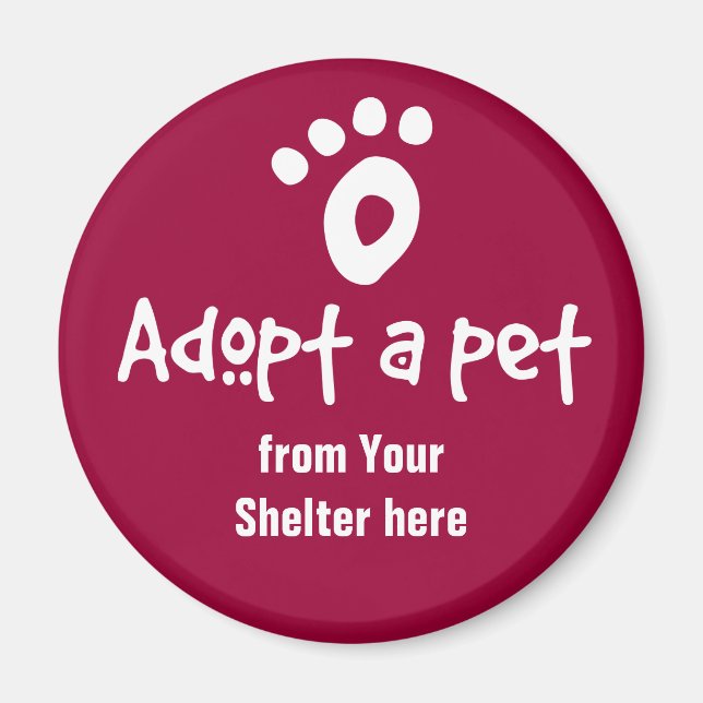 Adoptier eines Unterschlupf Magnet (Vorne)