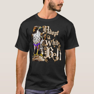 Adoptier eines weißen Gürtels T-Shirt