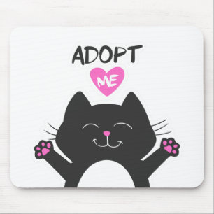Adoptier mir - Hintergrundfarbe auswählen Mousepad