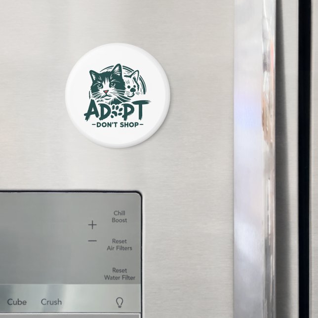 Adoptier nicht einkaufen 1 magnet (In Situ (Kühlschrank))