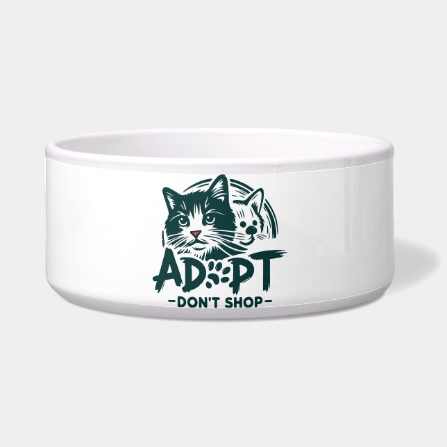 Adoptier nicht einkaufen 1 napf (Vorderseite)