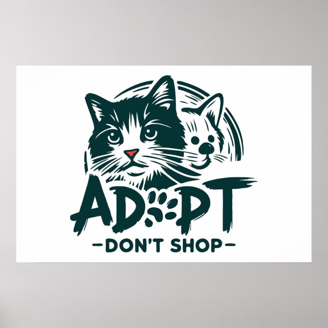 Adoptier nicht einkaufen 1 poster (Vorne)