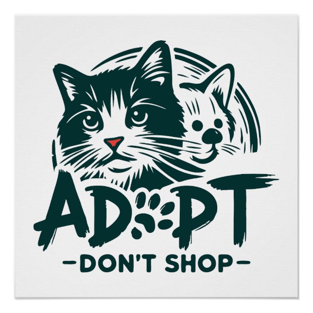 Adoptier nicht einkaufen 1 poster (Vorderseite)