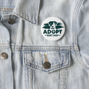 Adoptier nicht einkaufen 2 button