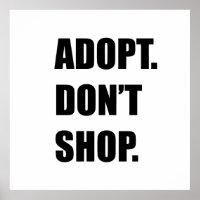Adoptier nicht einkaufen