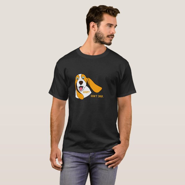 adoptier nicht einkaufen T-Shirt (Vorne ganz)