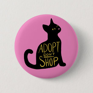 Adoptier nicht Feral Cat Rescue kaufen Button