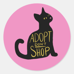 Adoptier nicht Feral Cat Rescue kaufen Runder Aufkleber