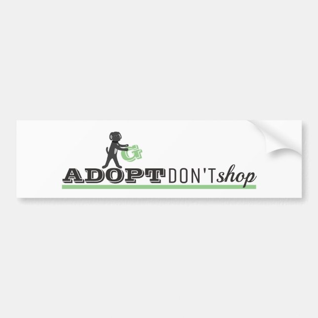 Adoptier nicht kaufen autoaufkleber (Vorne)