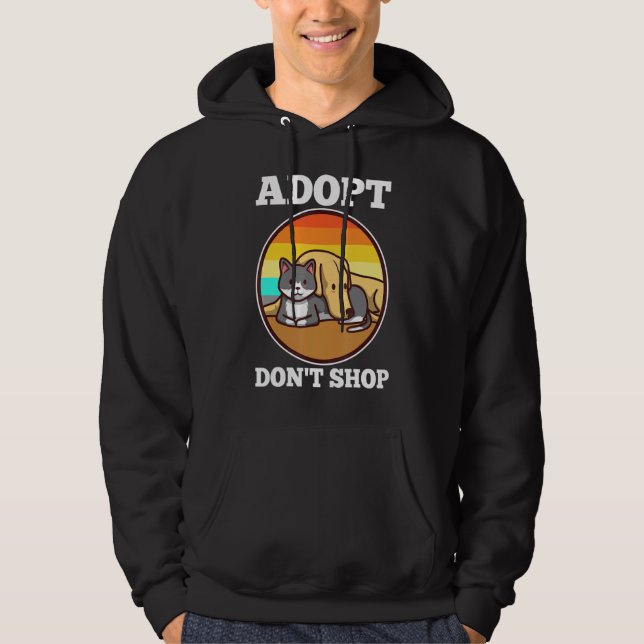 Adoptier nicht kaufen hoodie (Vorderseite)