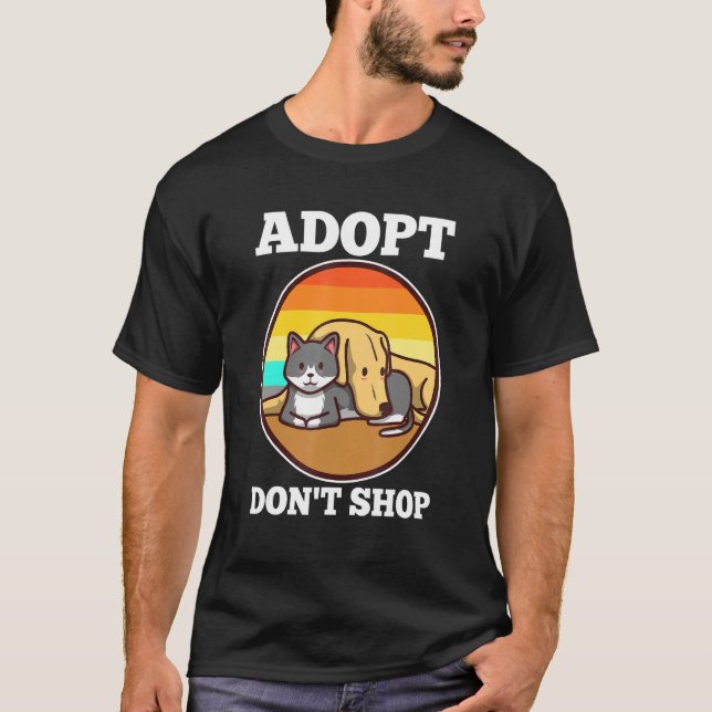 Adoptier nicht kaufen T-Shirt (Vorderseite)